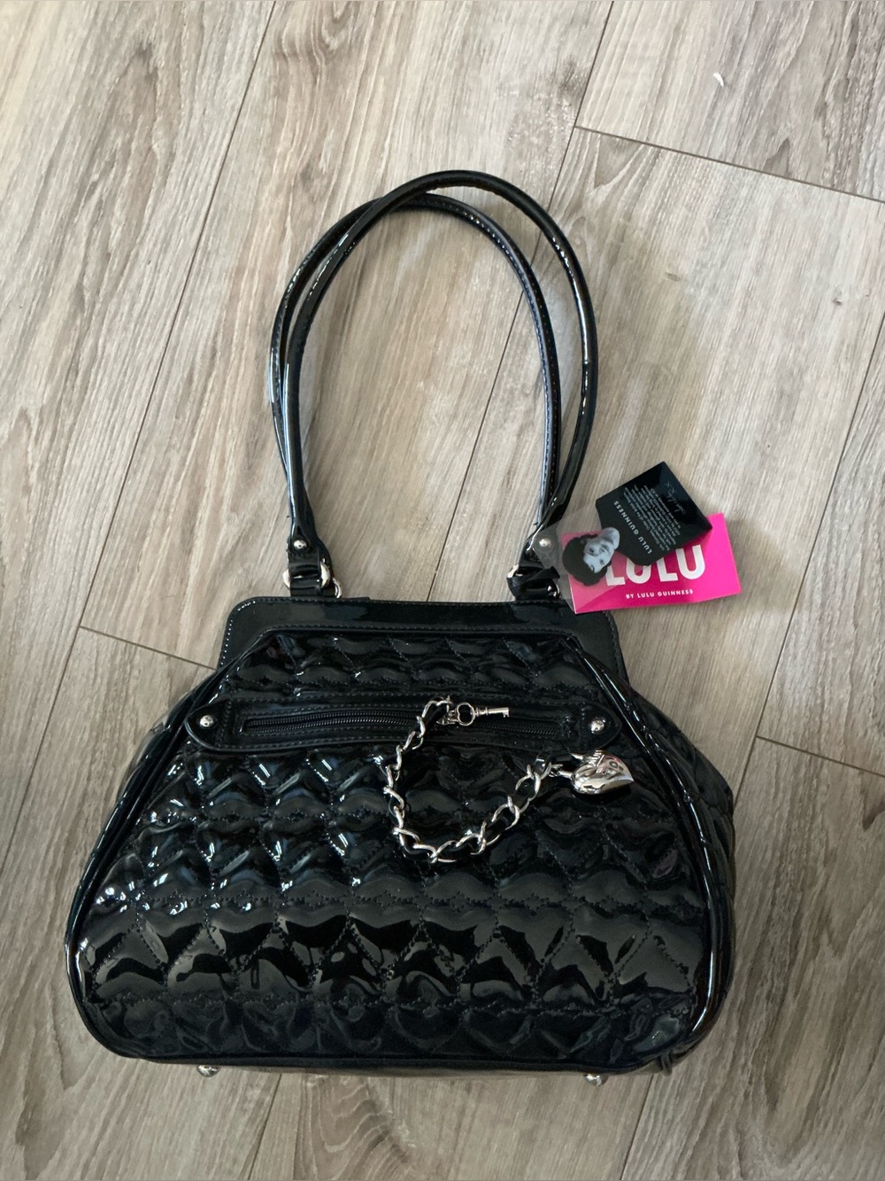 NWT LULU Guinness Key To My Heart Satchel Purse Y2K Bag